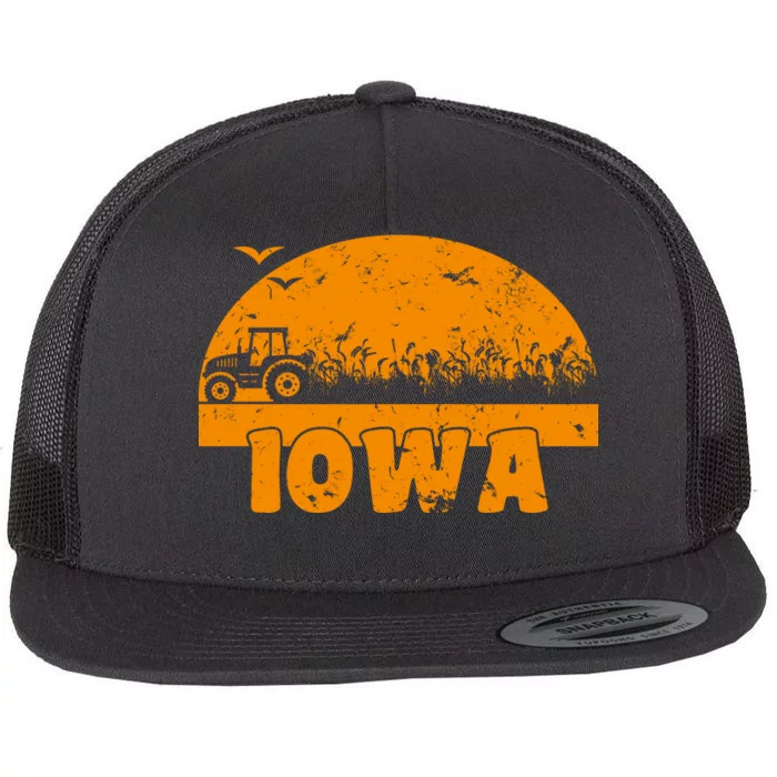 Iowa Farmers Tractor Flat Bill Trucker Hat