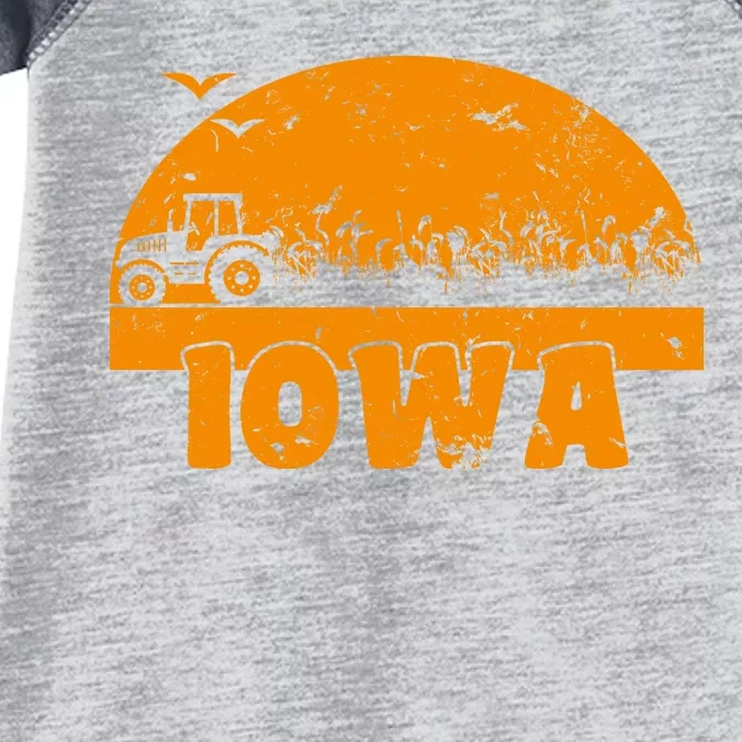 Iowa Farmers Tractor Infant Baby Jersey Bodysuit