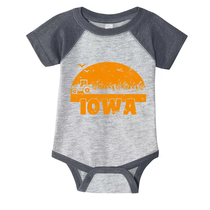 Iowa Farmers Tractor Infant Baby Jersey Bodysuit