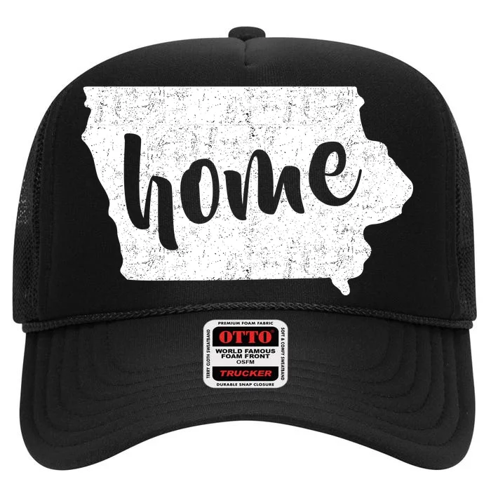 Iowa Home State High Crown Mesh Trucker Hat