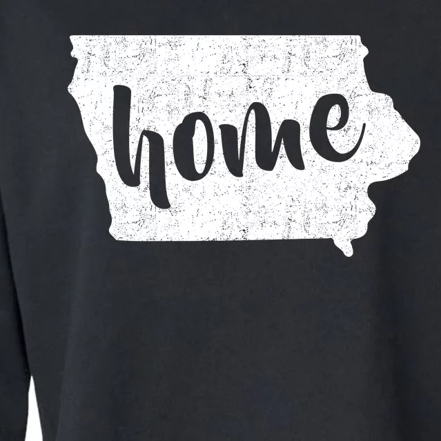 Iowa Home State Cropped Pullover Crew