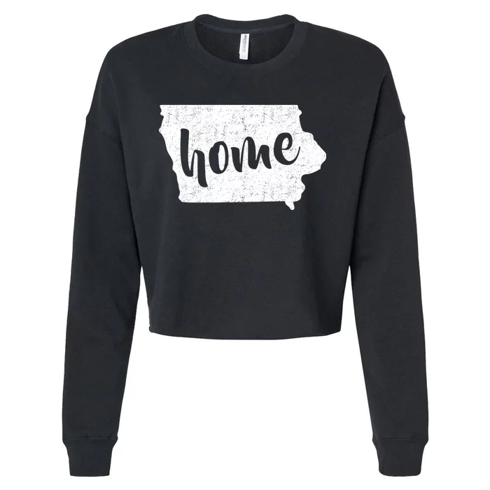 Iowa Home State Cropped Pullover Crew