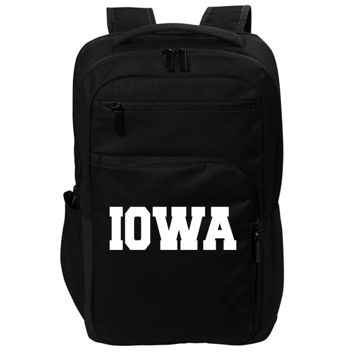 IOWA Team College University Logo Impact Tech Backpack