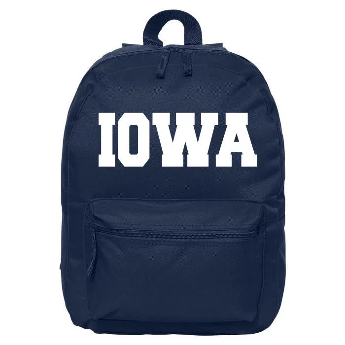 IOWA Team College University Logo 16 in Basic Backpack