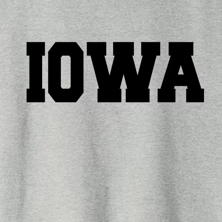 IOWA Team College University Logo Women's Crop Top Tee