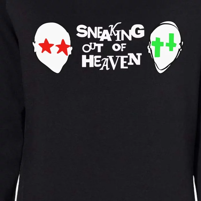 Intellectual Property 2 2 Heads Sneaking Out Of Heaven Womens California Wash Sweatshirt