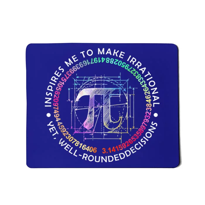 Inspire Pi 3 14 Math Teacher Pi National Day Gift Mousepad