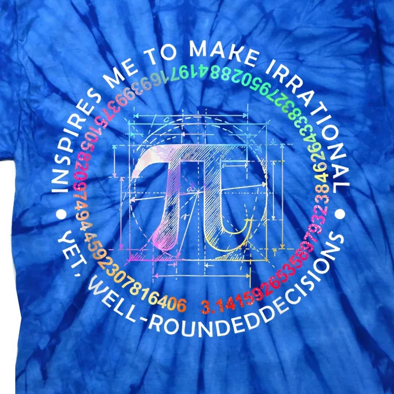 Inspire Pi 3 14 Math Teacher Pi National Day Gift Tie-Dye T-Shirt