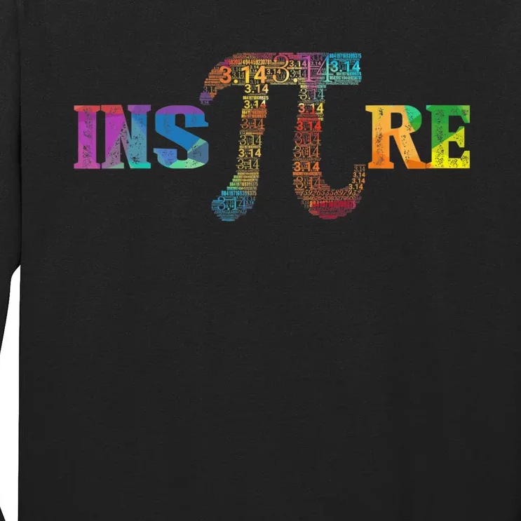 Inspire Pi  3.14 Math Teacher Pi National Day Shirt Tall Long Sleeve T-Shirt