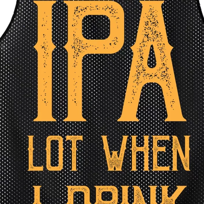 IPA Lot When I Drink1 Mesh Reversible Basketball Jersey Tank