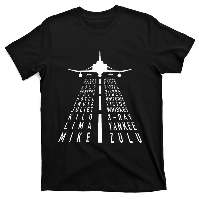 International Phonetic Alphabet With F4 Phantom Ii T-Shirt