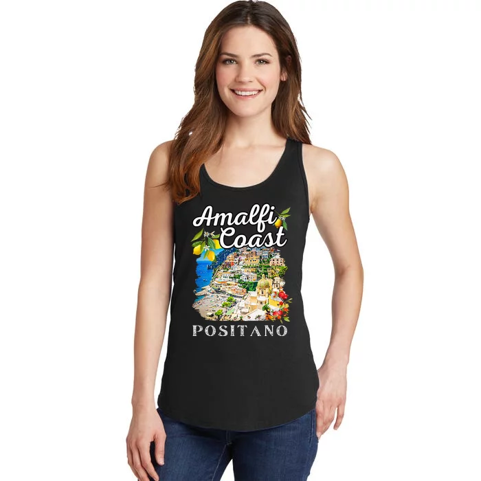 Italy Positano Amalfi Coast Positano Ladies Essential Tank