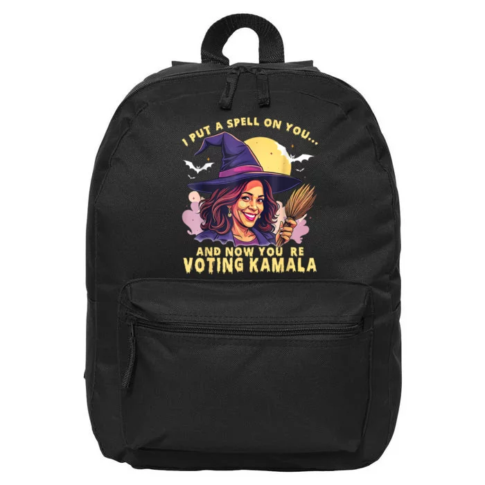 I Put A Spell On You And Now Youre Voting Kamala Kamalaween 16 in Basic Backpack