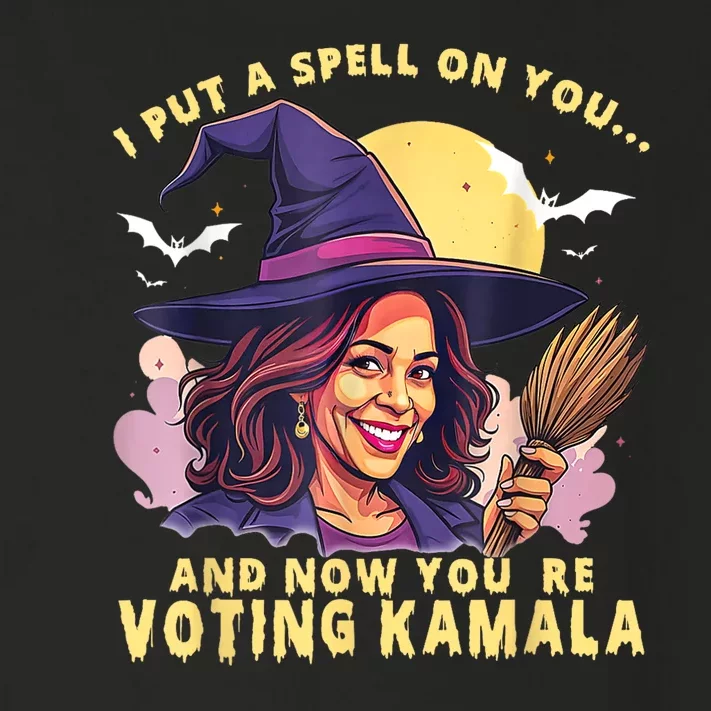 I Put A Spell On You And Now Youre Voting Kamala Kamalaween Toddler Long Sleeve Shirt