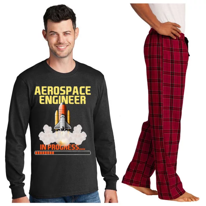 In Progress Aerospace Engineer Aeronautical Engineering Long Sleeve Pajama Set