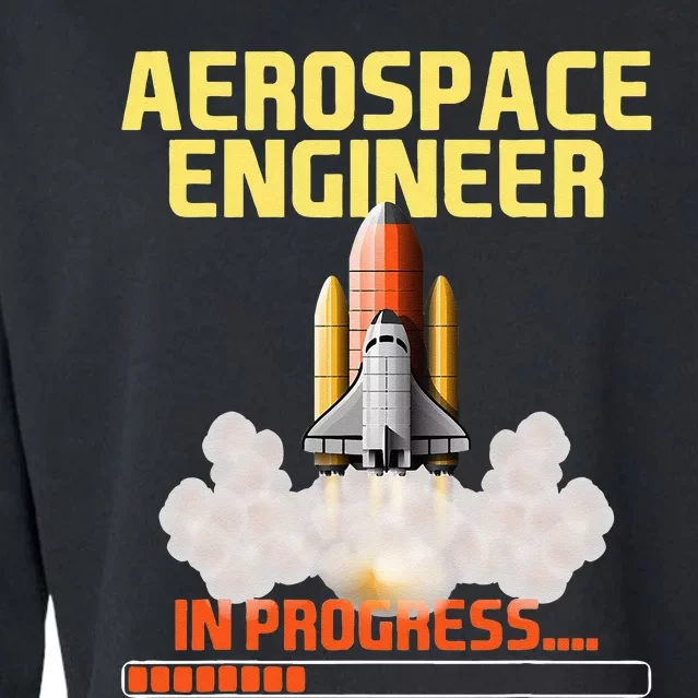 In Progress Aerospace Engineer Aeronautical Engineering Cropped Pullover Crew