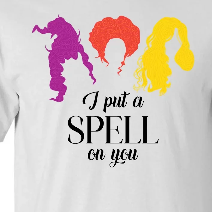 I Put A Spell On You Halloween Witch Tall T-Shirt