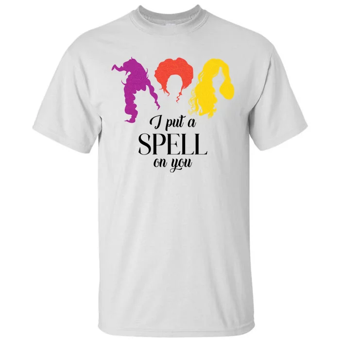 I Put A Spell On You Halloween Witch Tall T-Shirt