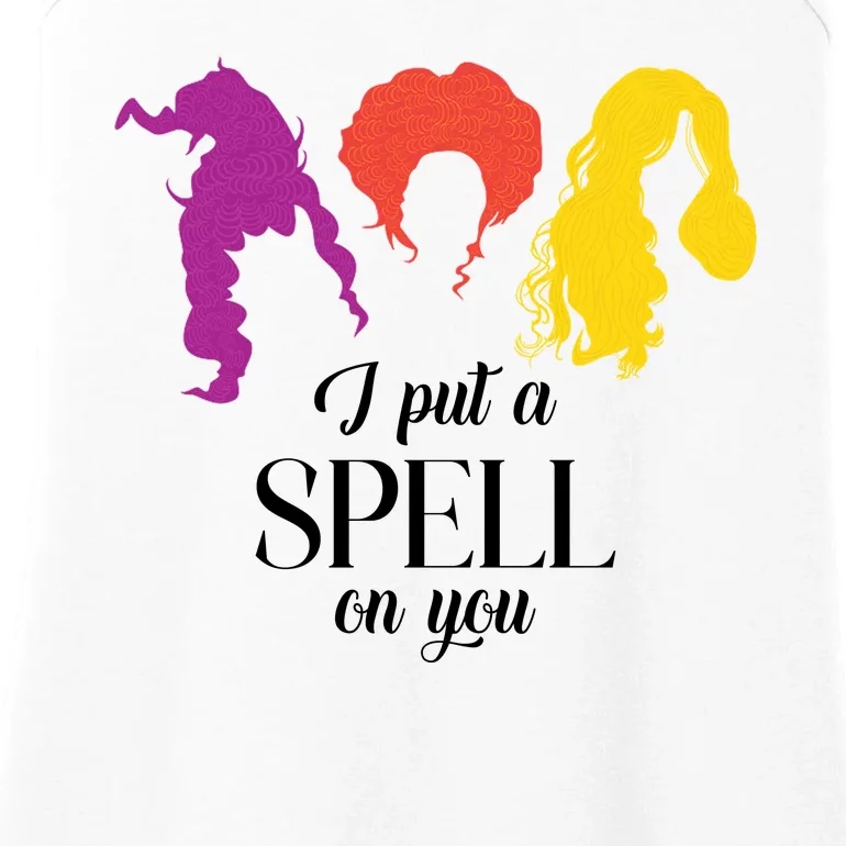 I Put A Spell On You Halloween Witch Ladies Essential Tank