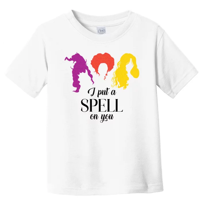 I Put A Spell On You Halloween Witch Toddler T-Shirt