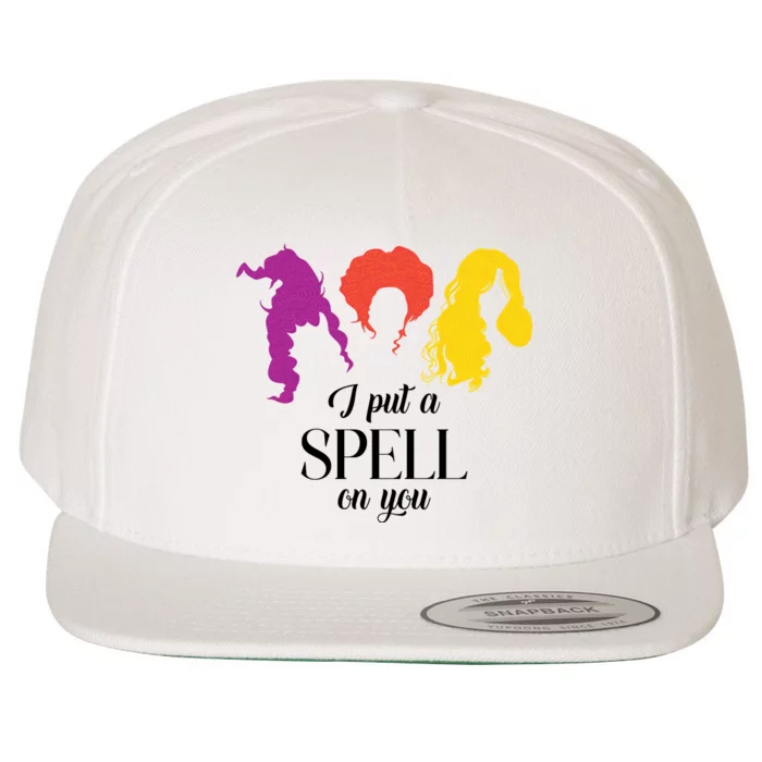 I Put A Spell On You Halloween Witch Wool Snapback Cap