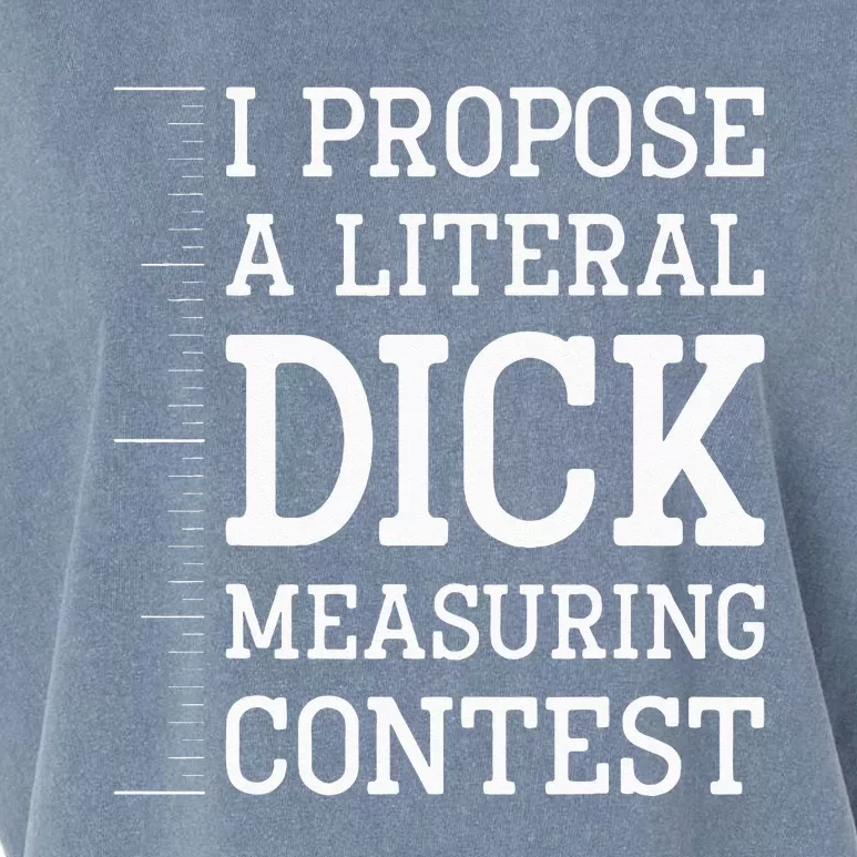 I Propose A D!ck Measuring Contest Billionaire Detestable Garment-Dyed Women's Muscle Tee