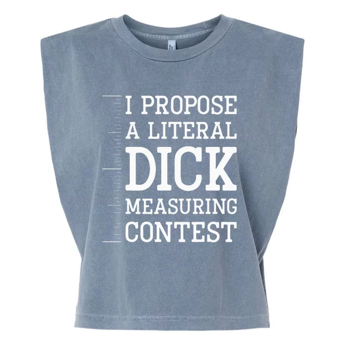 I Propose A D!ck Measuring Contest Billionaire Detestable Garment-Dyed Women's Muscle Tee