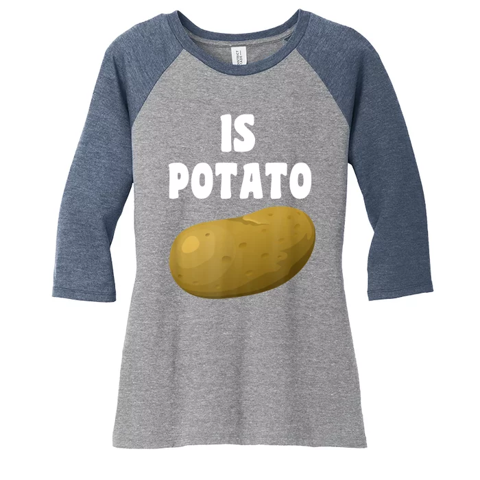 Is Potato As Seen On Late Night Television Women's Tri-Blend 3/4-Sleeve Raglan Shirt