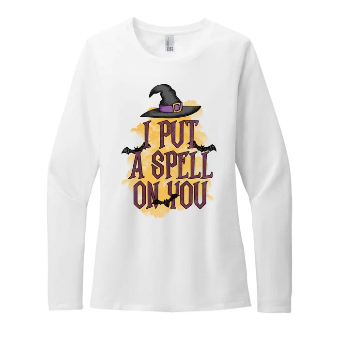 I Put A Spell On You Gift For Halloween Day Womens CVC Long Sleeve Shirt