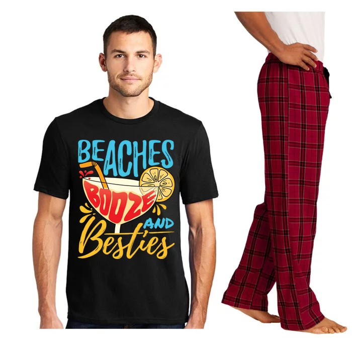 Island Party Beach Bachelorette Gift Beaches Booze And Besties Meaningful Gift Pajama Set