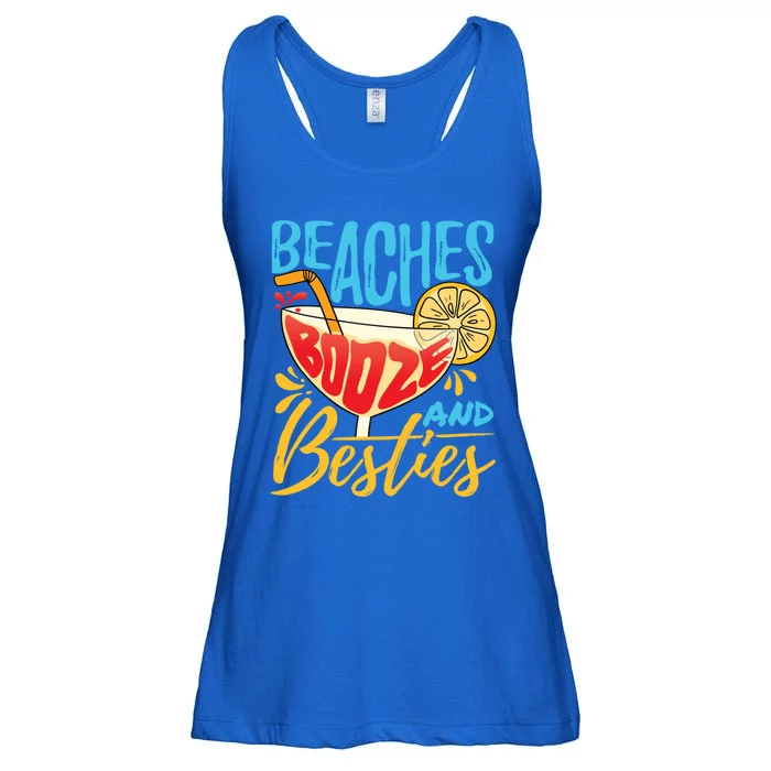 Island Party Beach Bachelorette Gift Beaches Booze And Besties Meaningful Gift Ladies Essential Flowy Tank