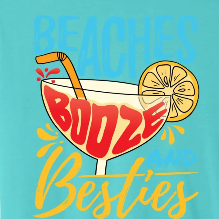 Island Party Beach Bachelorette Gift Beaches Booze And Besties Meaningful Gift ChromaSoft Performance T-Shirt