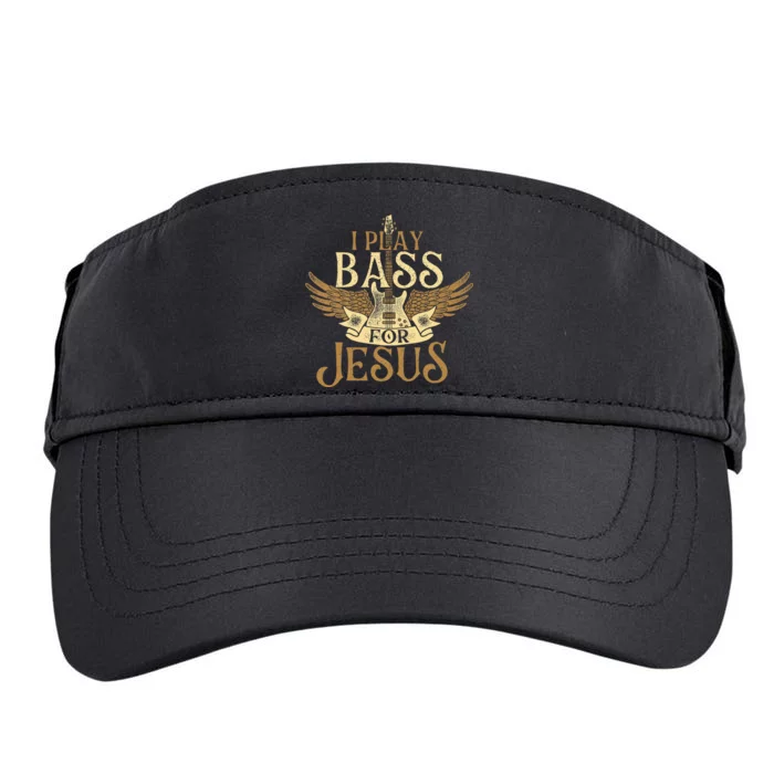 I Play Bass For Jesus Bassist Musician Bass Guitar Music Adult Drive Performance Visor