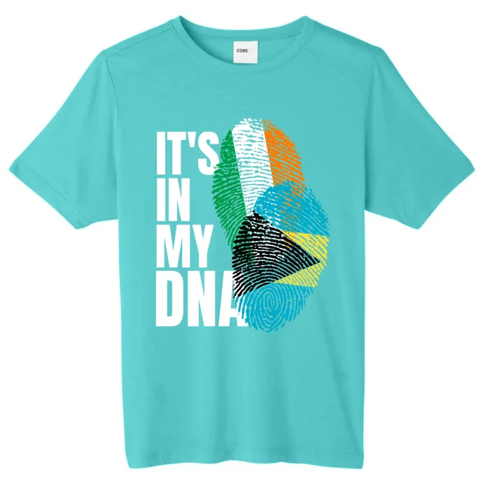 Irish Plus Bahamian Mix Dna Flag Heritage Gift ChromaSoft Performance T-Shirt