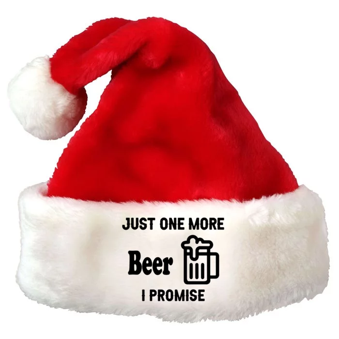 I Promise Beer Lovers Just Premium Christmas Santa Hat