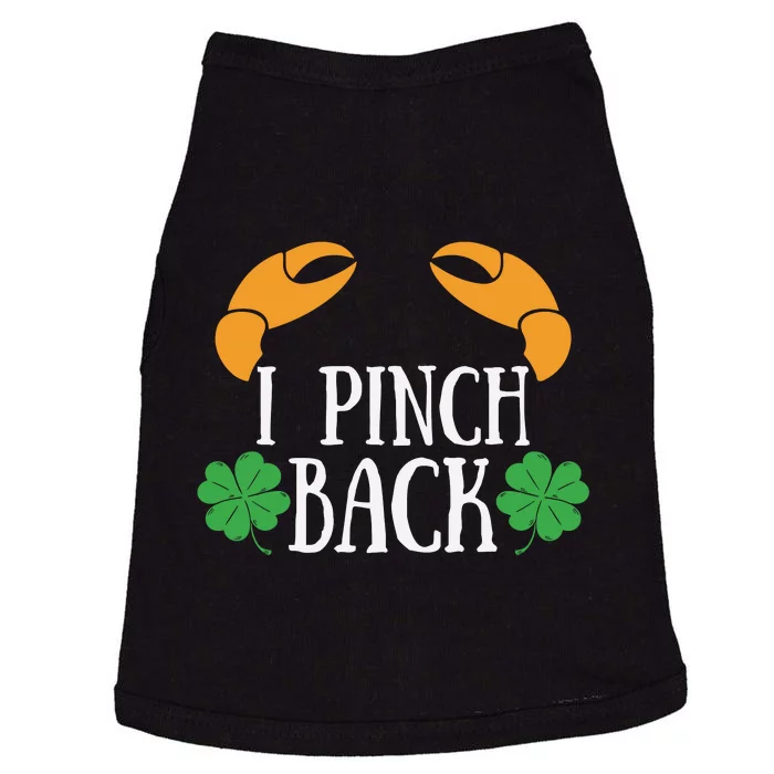 I Pinch Back Funny St Patricks Day Doggie Tank