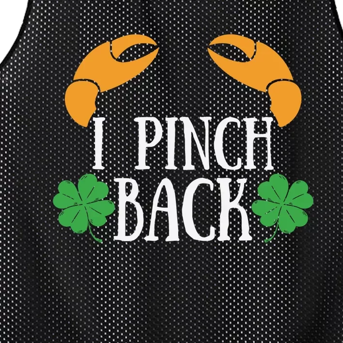 I Pinch Back Funny St Patricks Day Mesh Reversible Basketball Jersey Tank