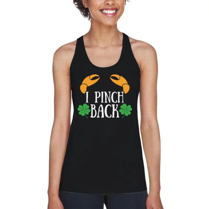 I Pinch Back Funny St Patricks Day Women's Racerback Tank