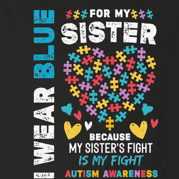 I'm Proud Brother I Wear Blue for my Sister Autism Awareness Toddler Long Sleeve Shirt