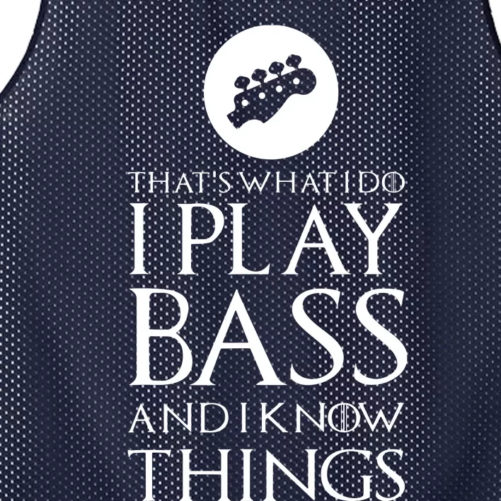 I Play Bass Funny Bass Guitar Mesh Reversible Basketball Jersey Tank