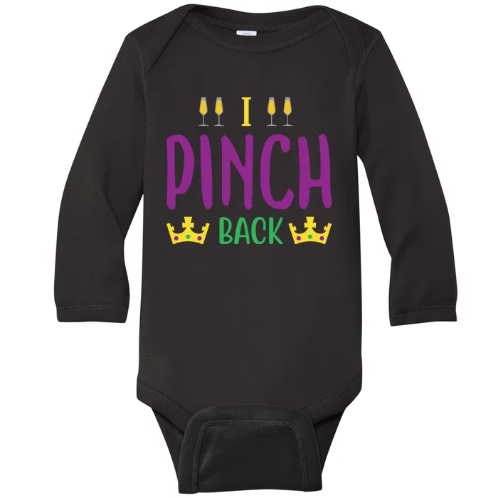 I Pinch Back Baby Long Sleeve Bodysuit