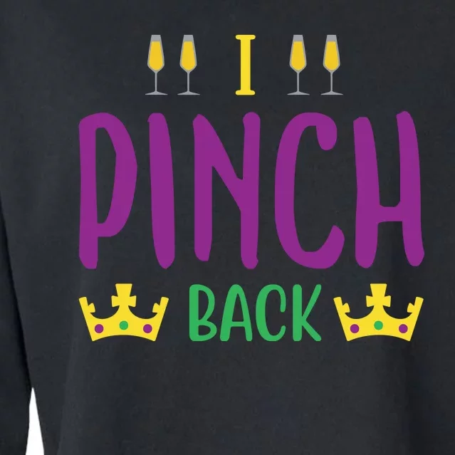 I Pinch Back Cropped Pullover Crew