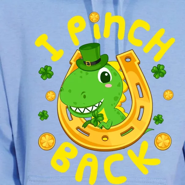 I Pinch Back St Patrick's Day Green Dinosaur Irish Gift Unisex Surf Hoodie