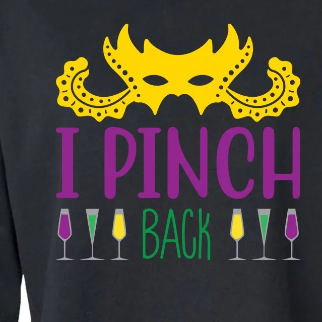 I Pinch Back Cropped Pullover Crew