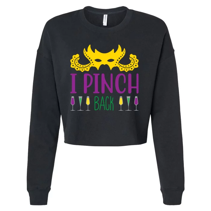 I Pinch Back Cropped Pullover Crew