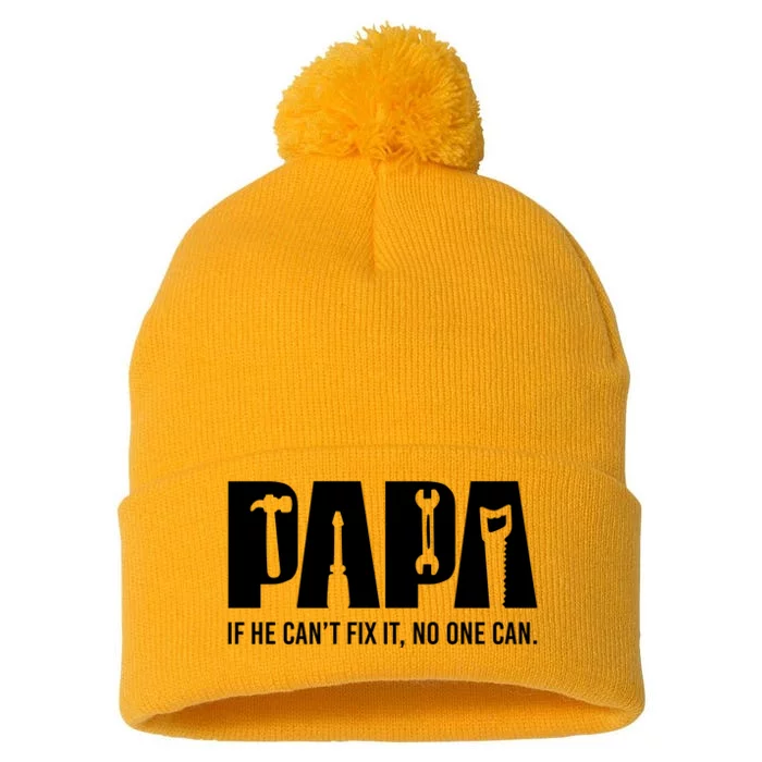 If Papa CanT Fix It Pom Pom 12in Knit Beanie