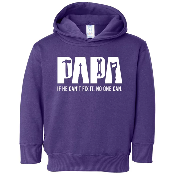 If Papa CanT Fix It Toddler Hoodie