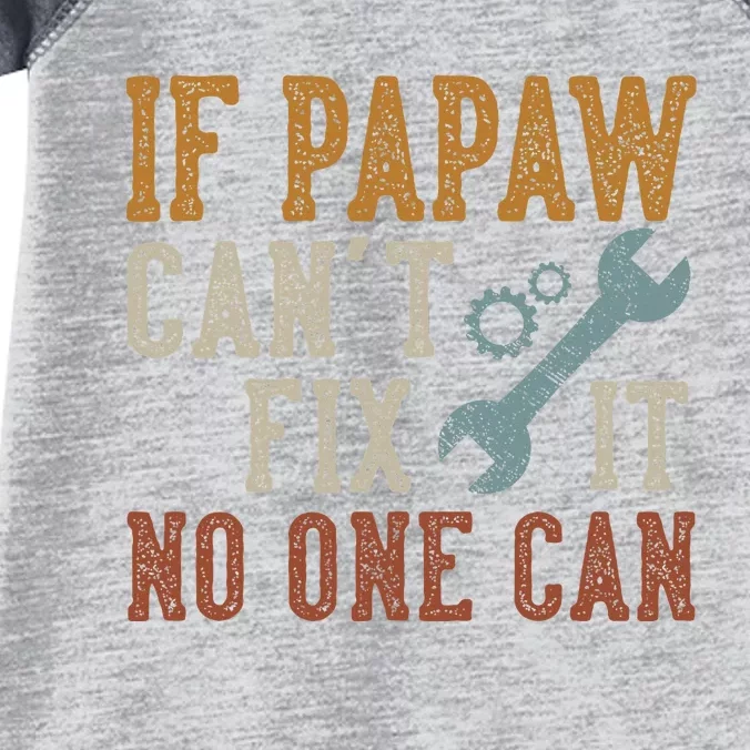 If Papaw CanT Fix It No One Can Funny Papaw FatherS Day Infant Baby Jersey Bodysuit