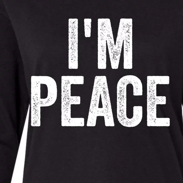 Im Peace Cool Gift I Come In Peace Funny Couples Matching Gift Womens Cotton Relaxed Long Sleeve T-Shirt