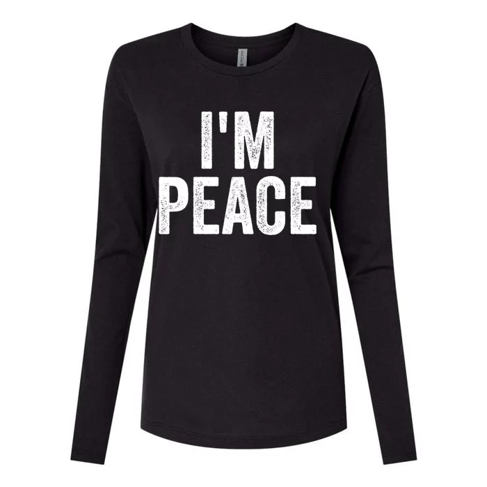 Im Peace Cool Gift I Come In Peace Funny Couples Matching Gift Womens Cotton Relaxed Long Sleeve T-Shirt